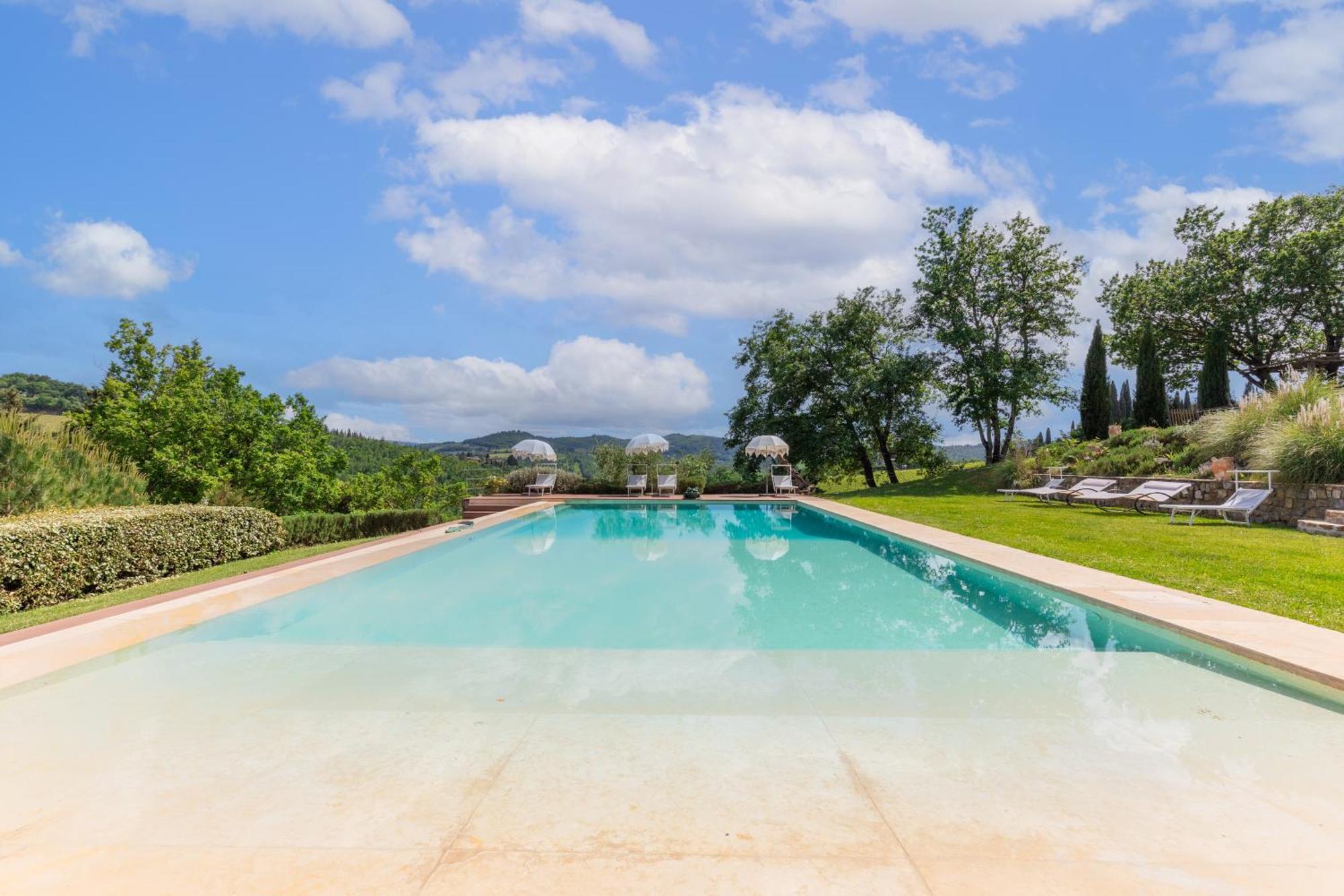 Villa Rignana Chianti Estate, Pool, Tennis,Cook Greve in Chianti Buitenkant foto